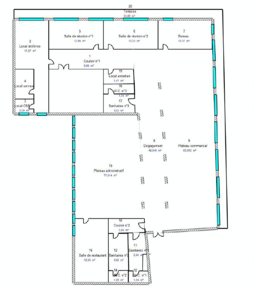 Bureau Lille 752m² Location bureau Lille Nord OLBUR2311317 31